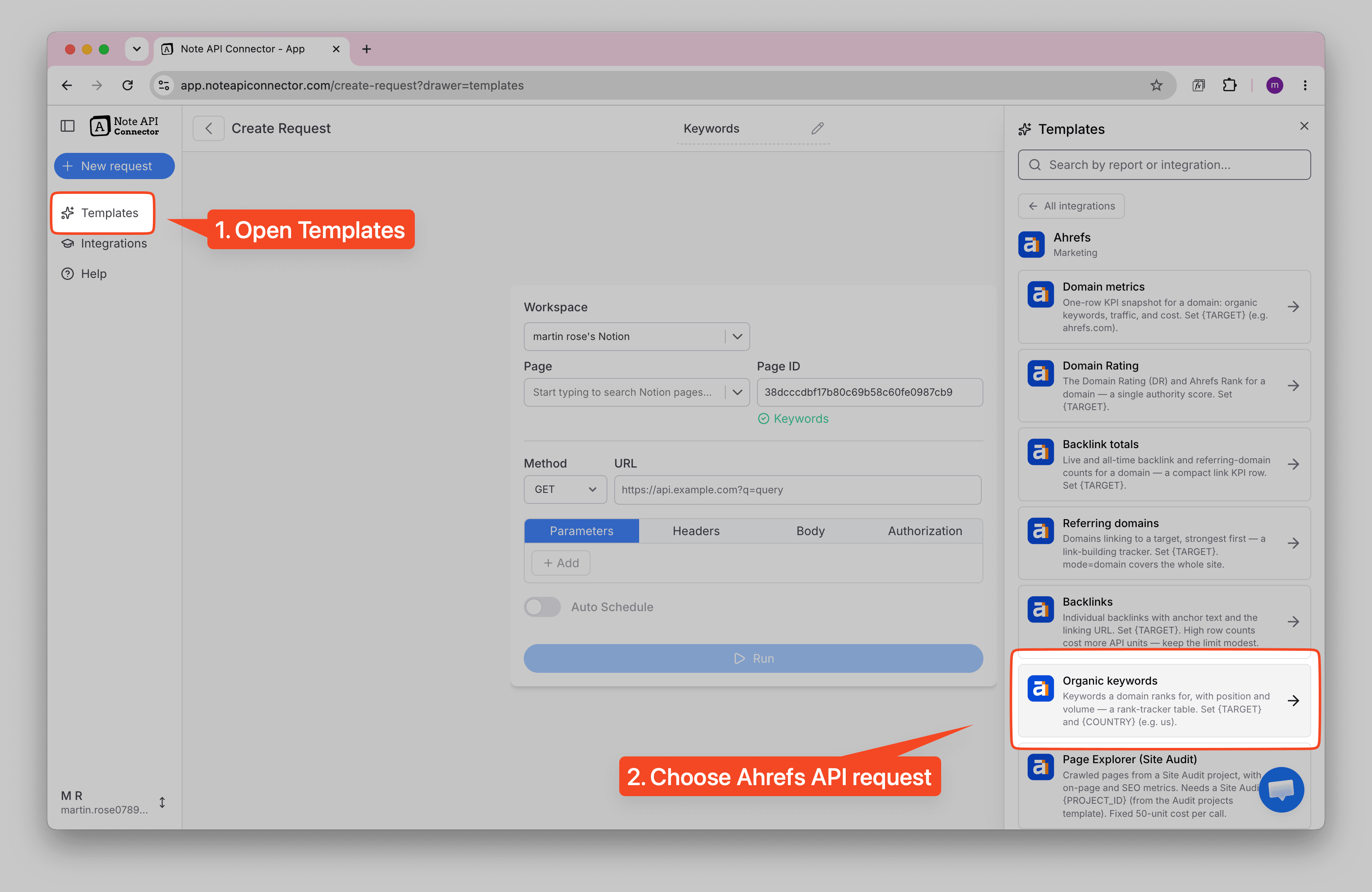 Ahrefs Notion Integration: Import Ahrefs SEO Data into Notion