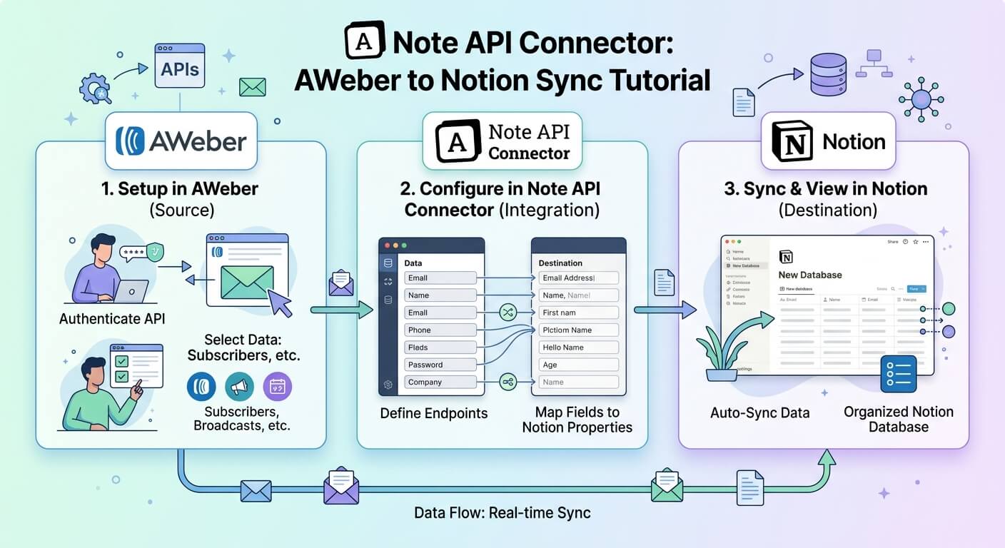 AWeber Notion Integration: Sync Subscribers, Lists, and Broadcasts into Notion