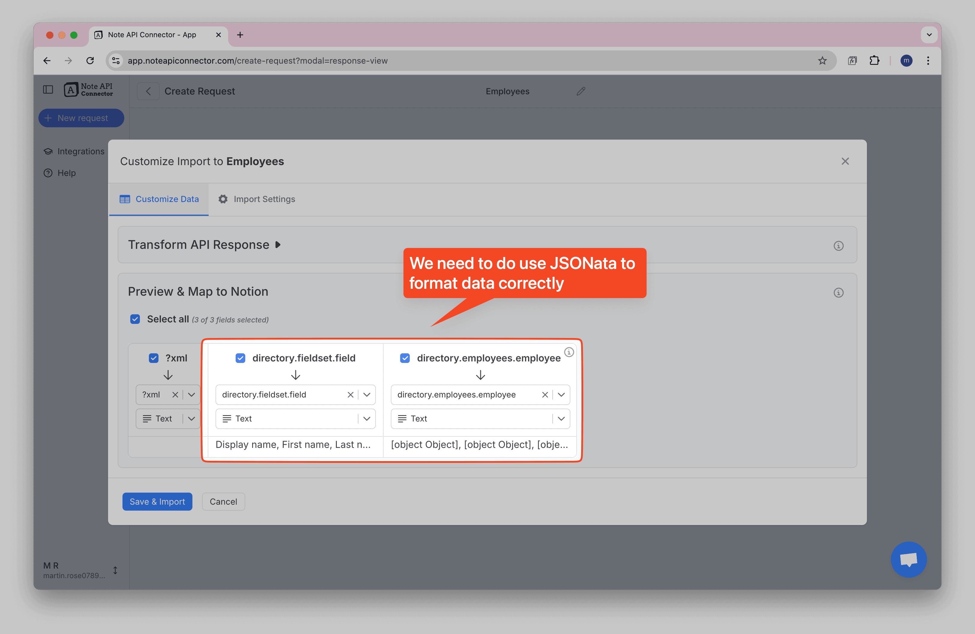 BambooHR Employee Data Preview