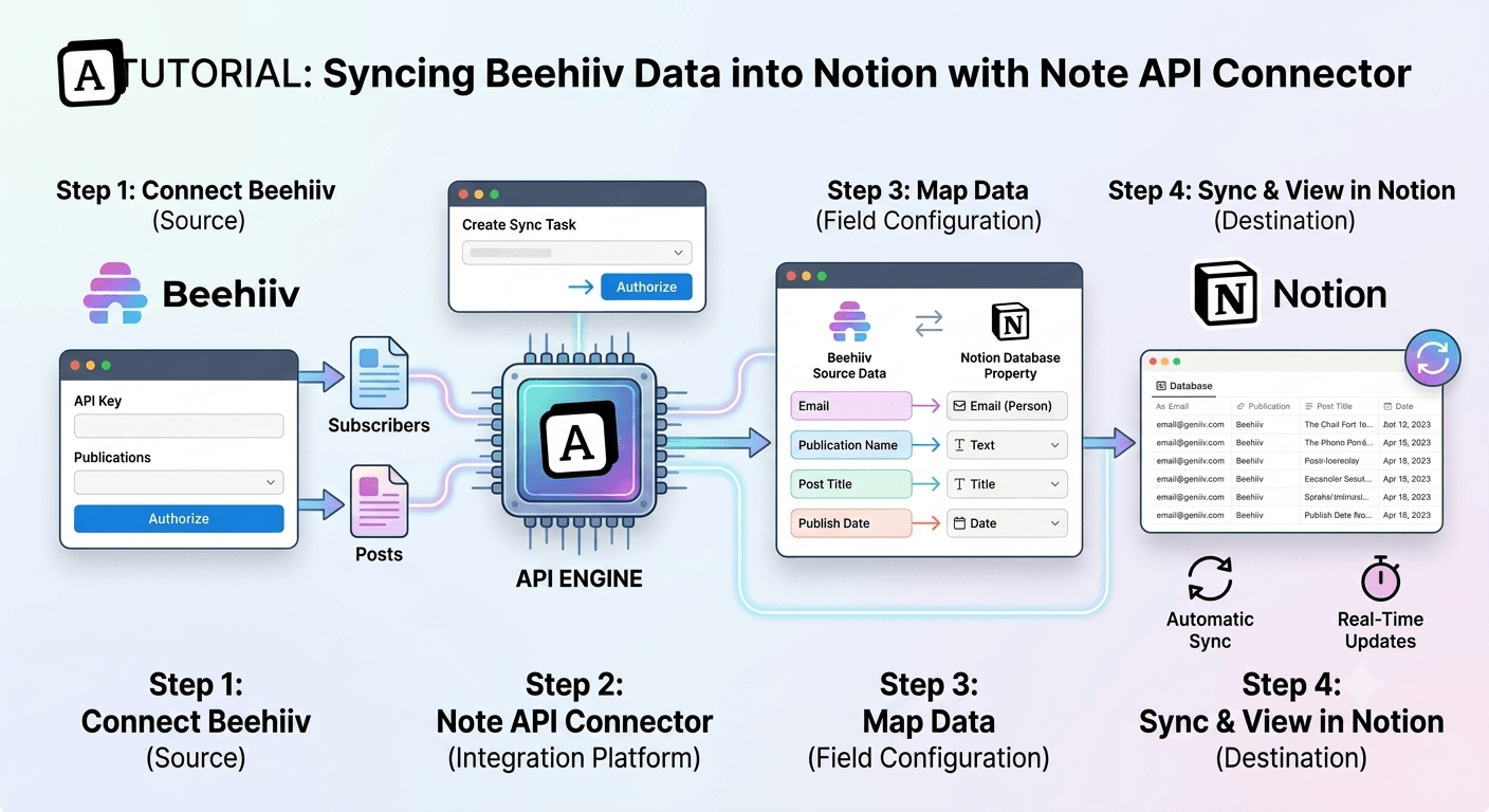 beehiiv Notion Integration: Sync Subscribers, Posts, and Segments into Notion