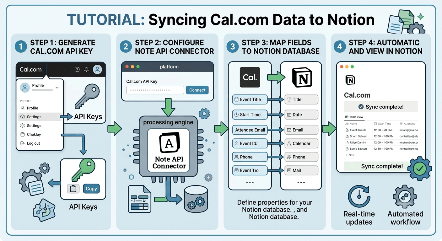 Cal.com Notion Integration: Sync Bookings, Event Types, and Schedules into Notion