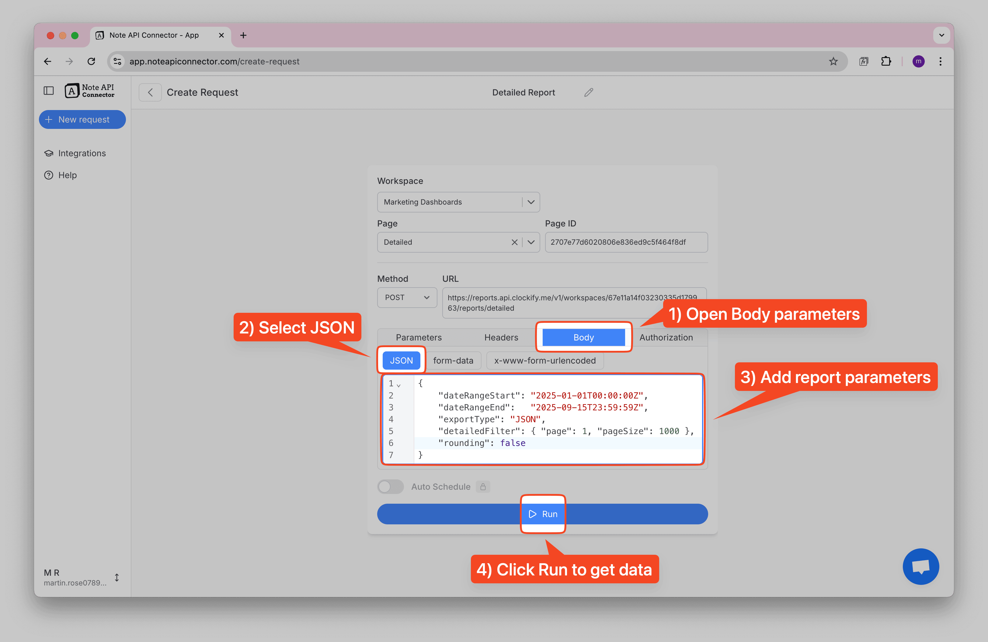 Clockify Detailed Report Parameters Clockify Detailed Report Parameters