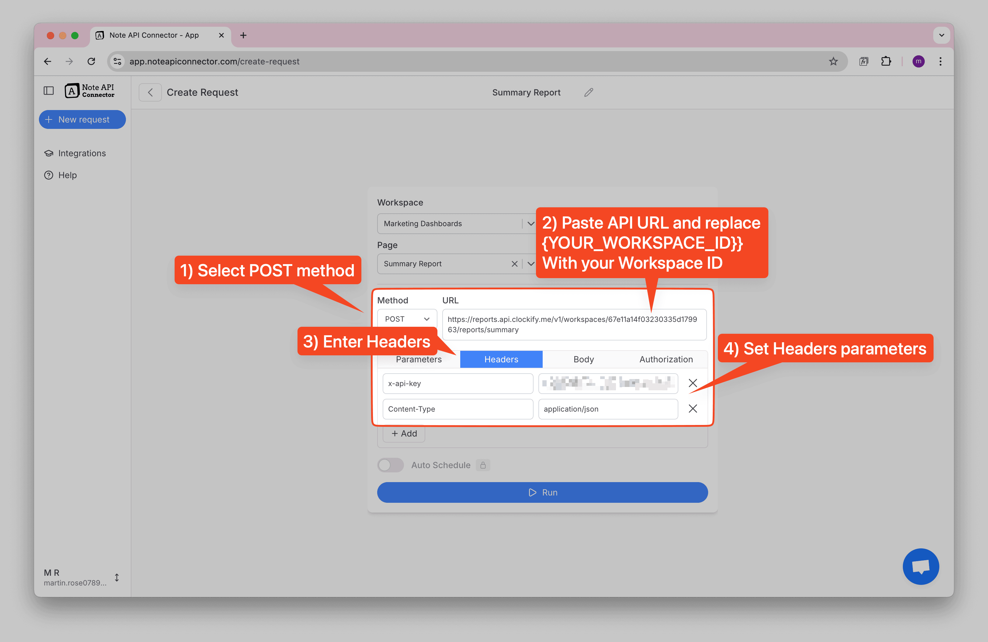Clockify Summary Report Setup Clockify Summary Report Setup