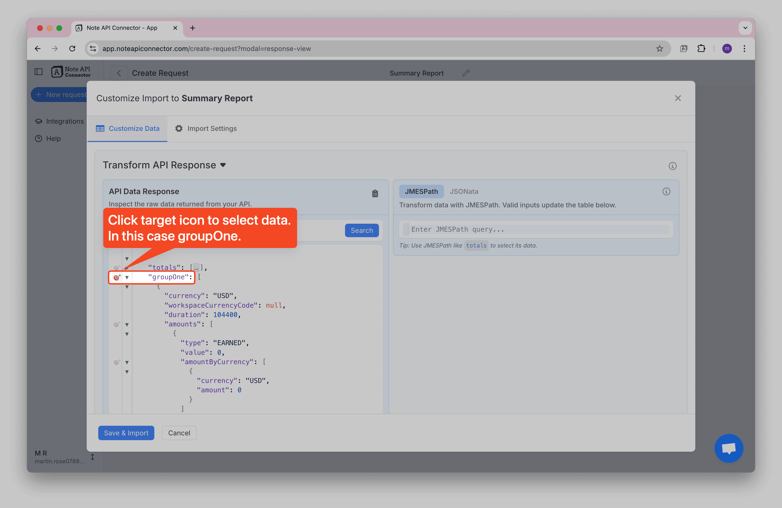Select Nested GroupOne Data Select Nested GroupOne Data