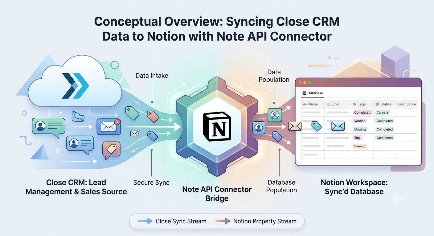 Close CRM Notion Integration: Sync Leads, Opportunities, and Tasks into Notion