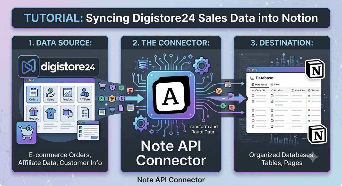 Digistore24 Notion Integration: Sync Purchases, Products, and Buyers into Notion