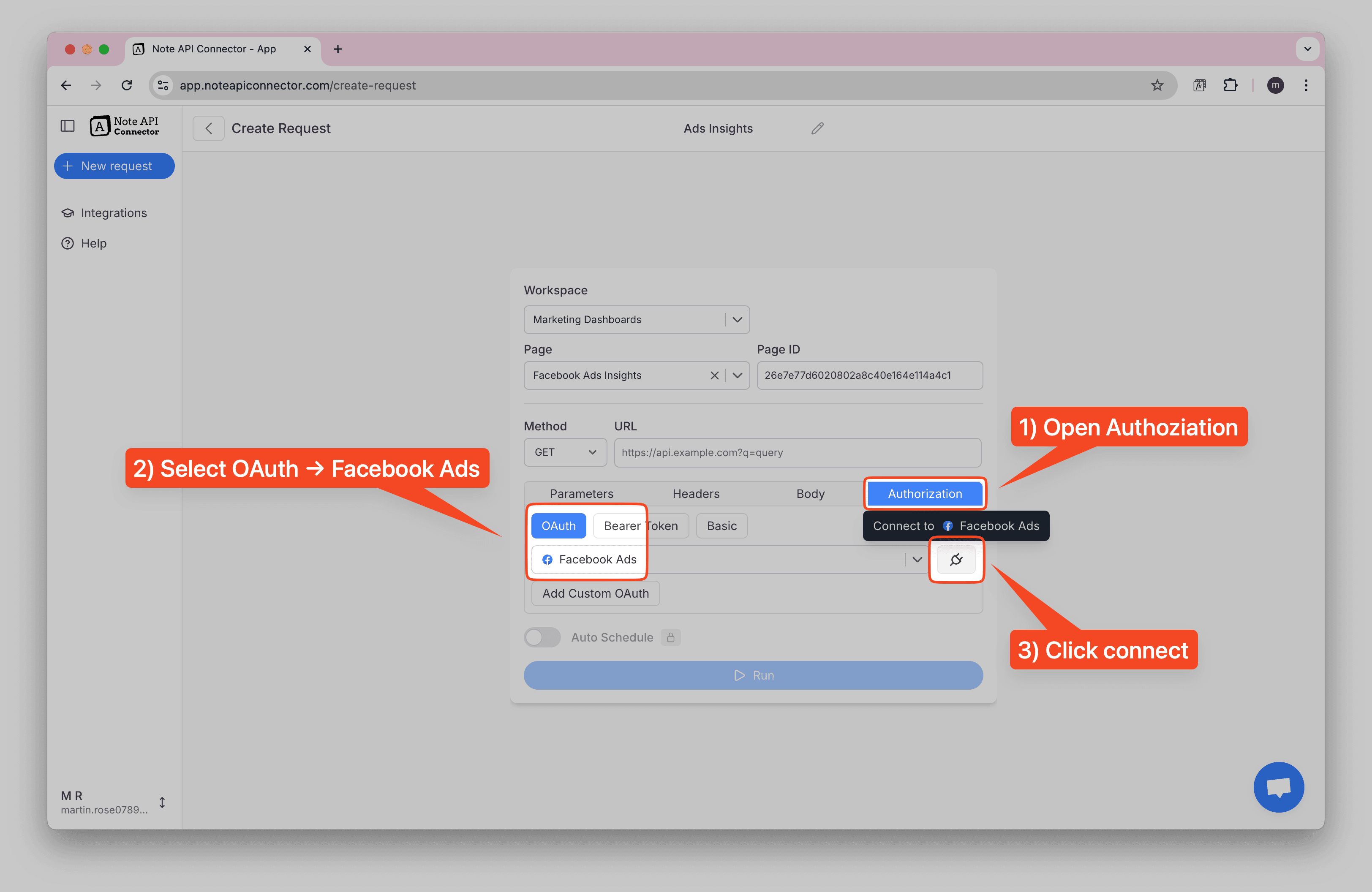 Notion Facebook Ads OAuth