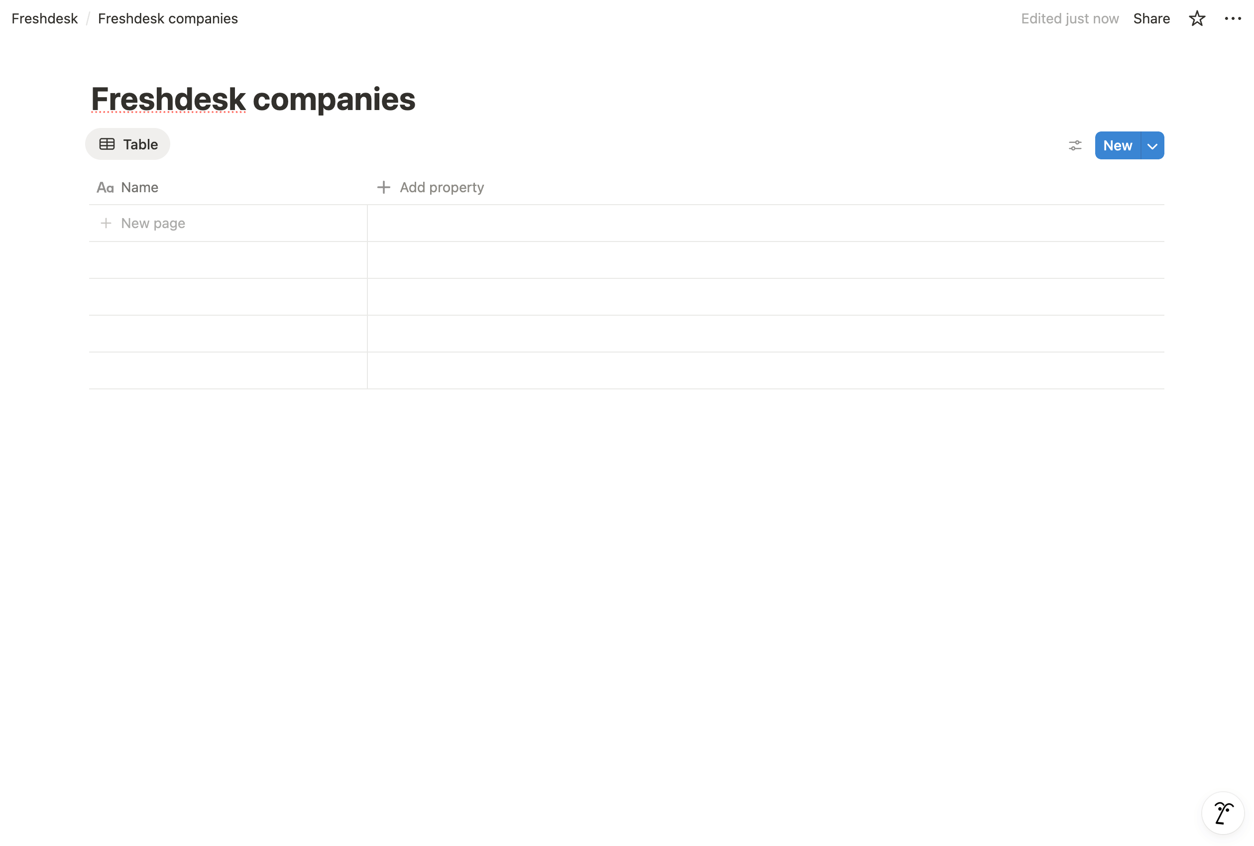Notion Freshdesk Database