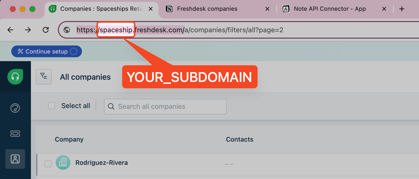 Freshdesk Subdomain