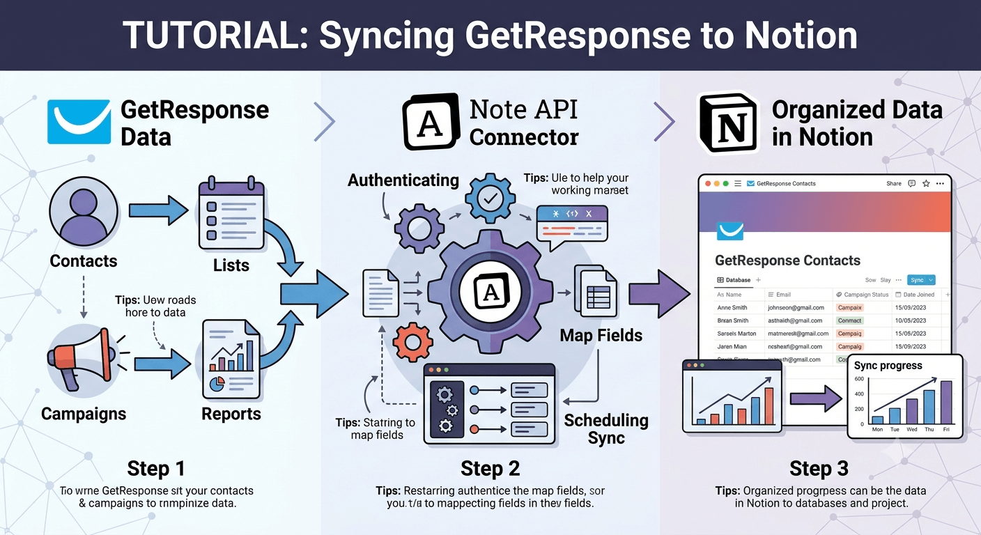 GetResponse Notion Integration: Sync Contacts, Campaigns, and Newsletters into Notion