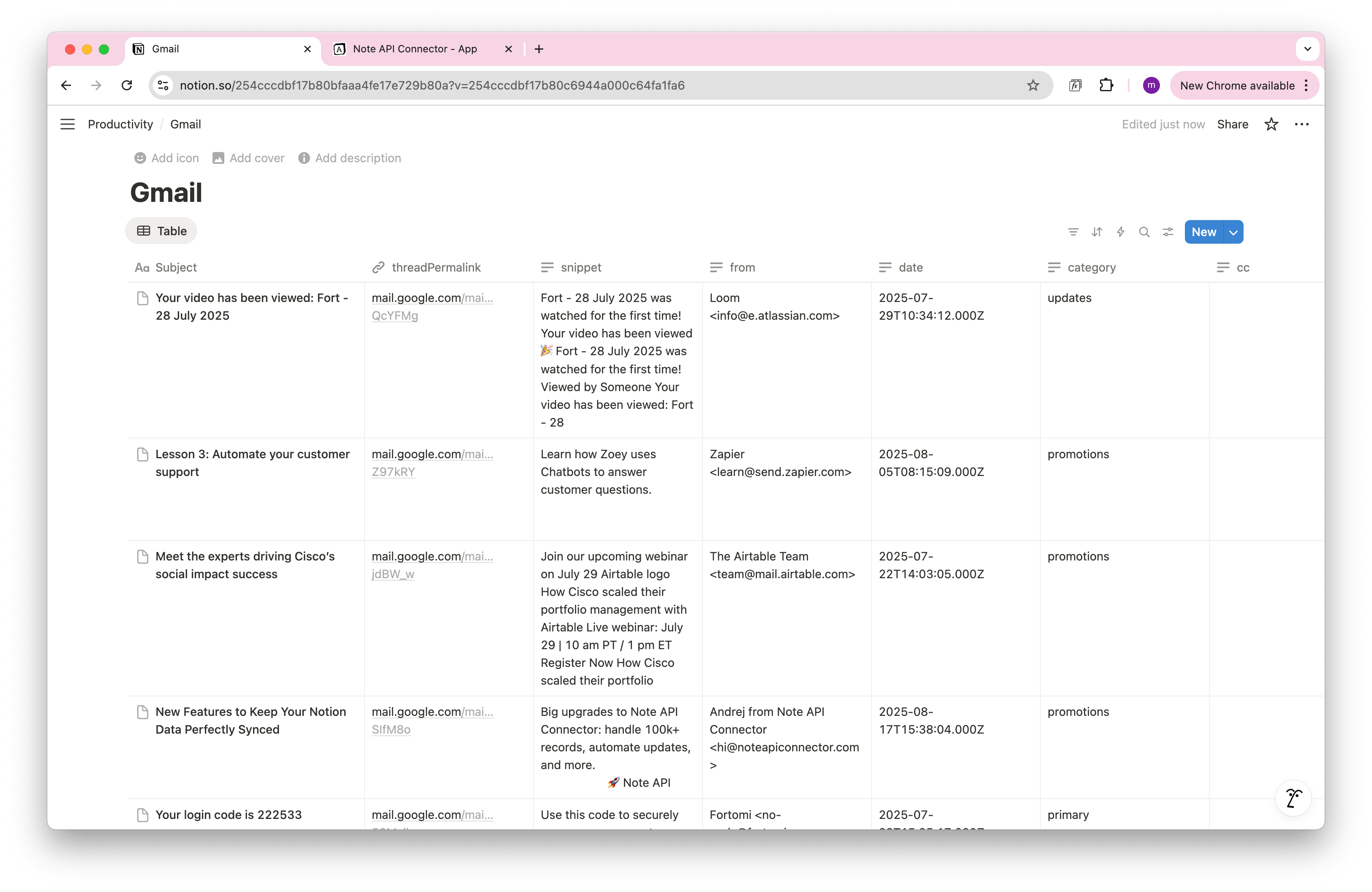Import Gmail data into Notion Import Gmail data into Notion