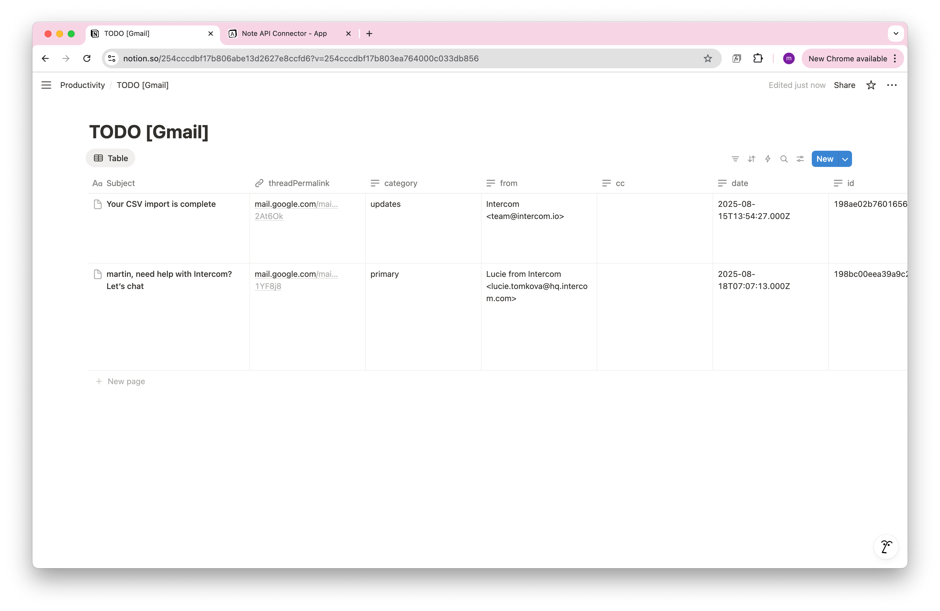 Notion Gmail import todo tasks Notion Gmail import todo tasks