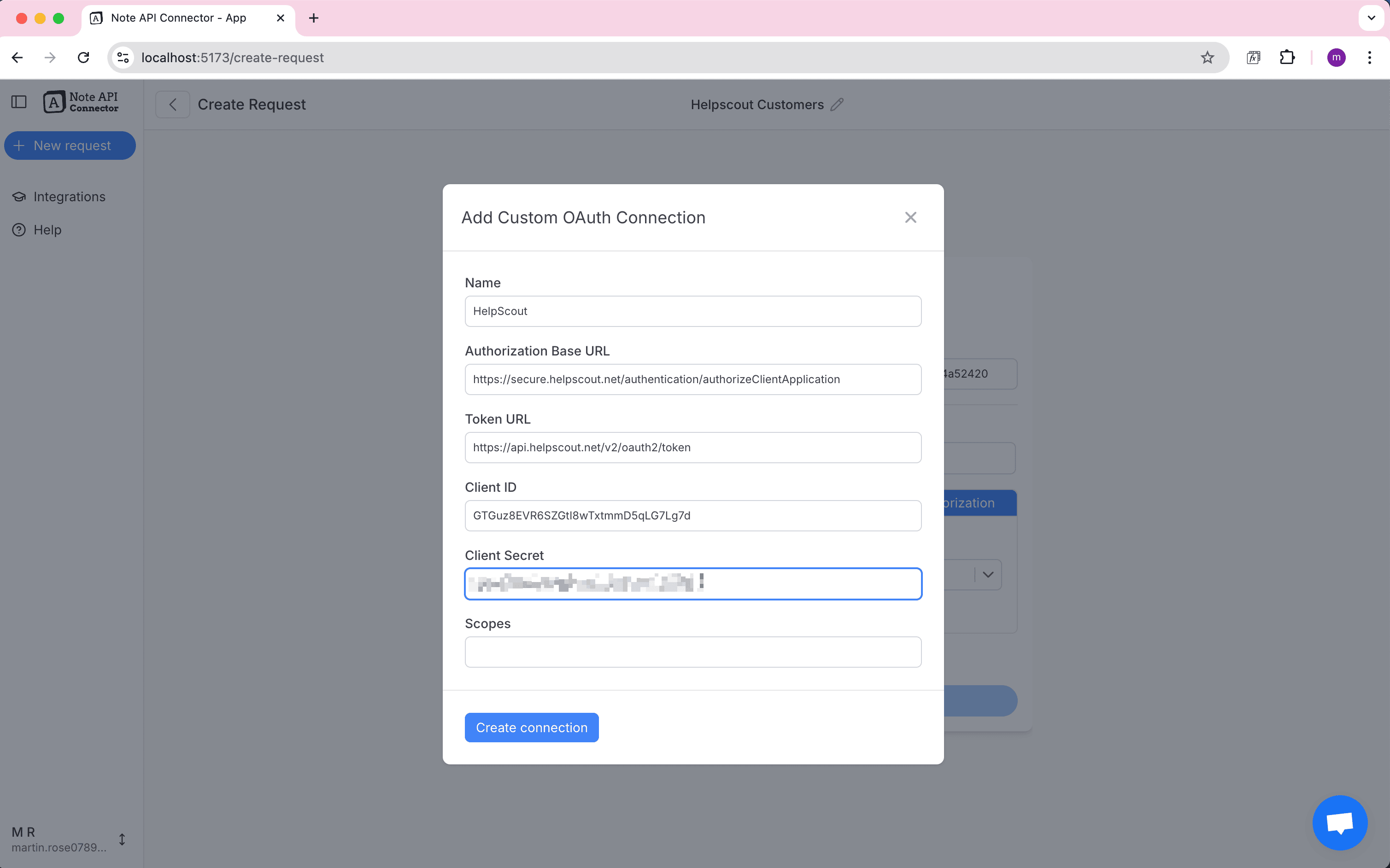 HelpScout OAuth Configuration HelpScout OAuth Configuration