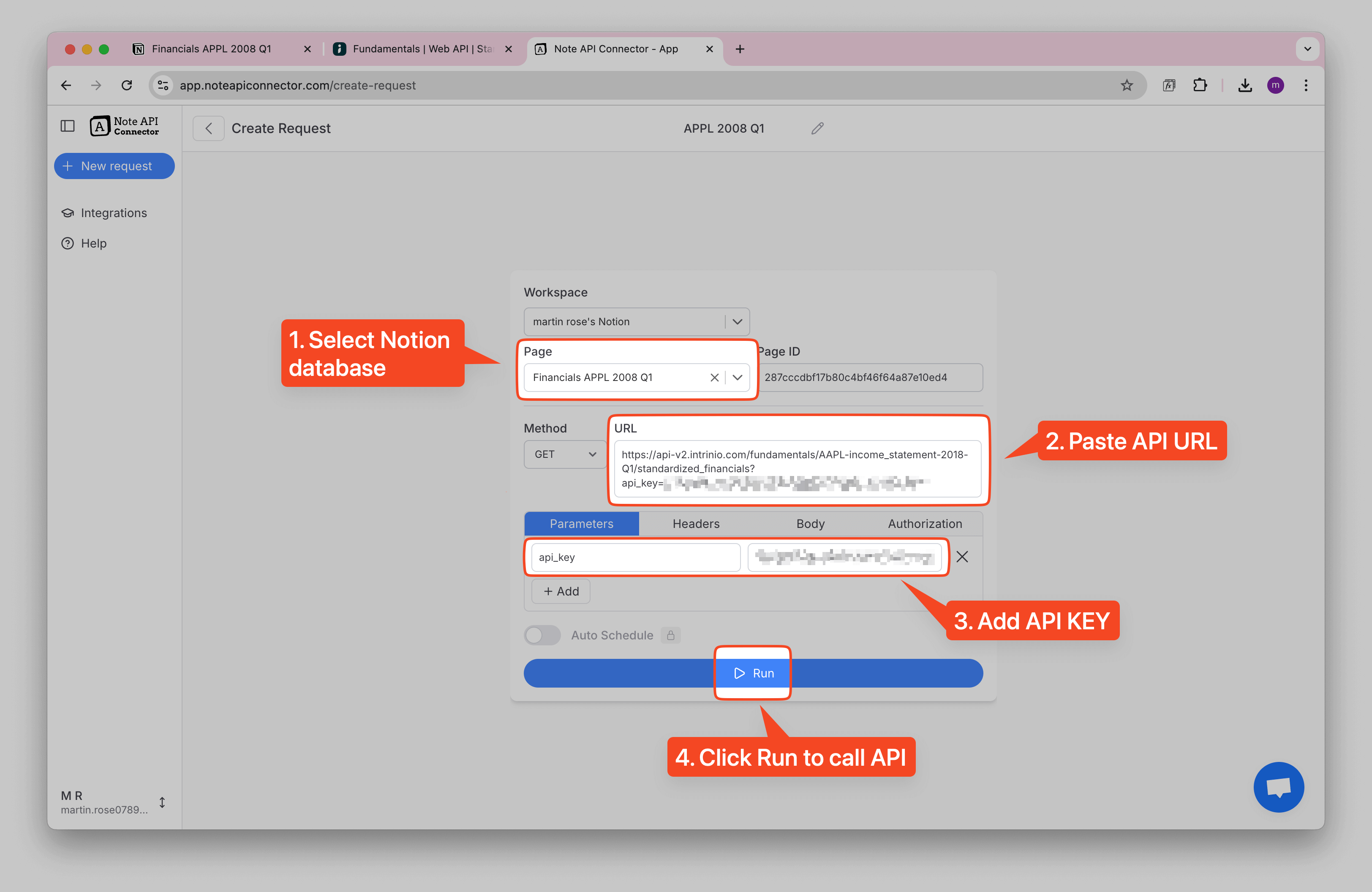 Notion Intrinio Integration
