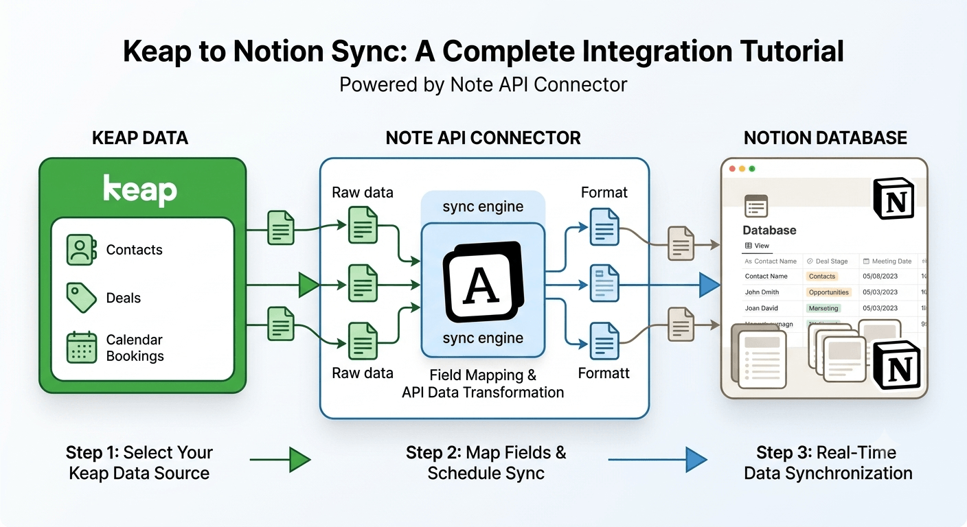 Keap Notion Integration: Sync Contacts, Opportunities, and Orders into Notion
