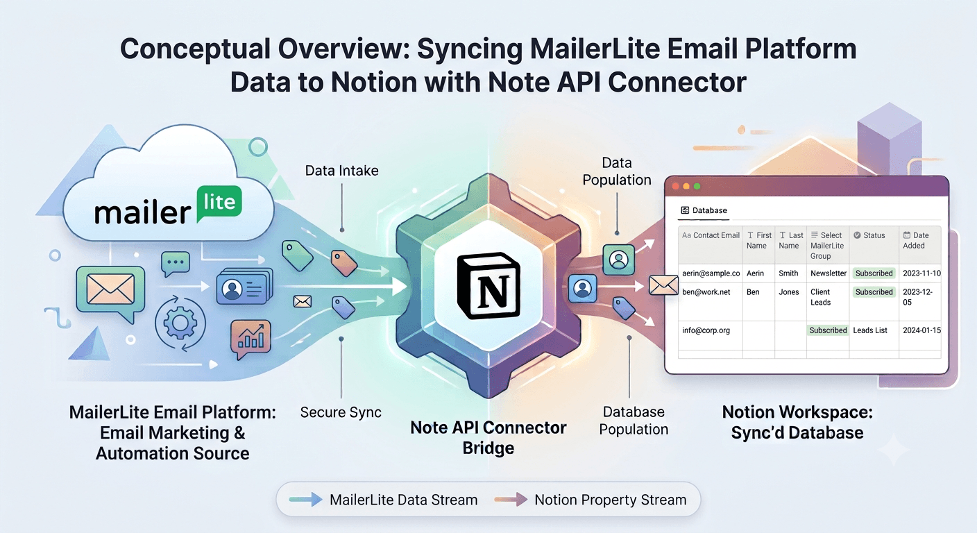 MailerLite Notion Integration: Sync Subscribers, Groups, and Campaigns into Notion