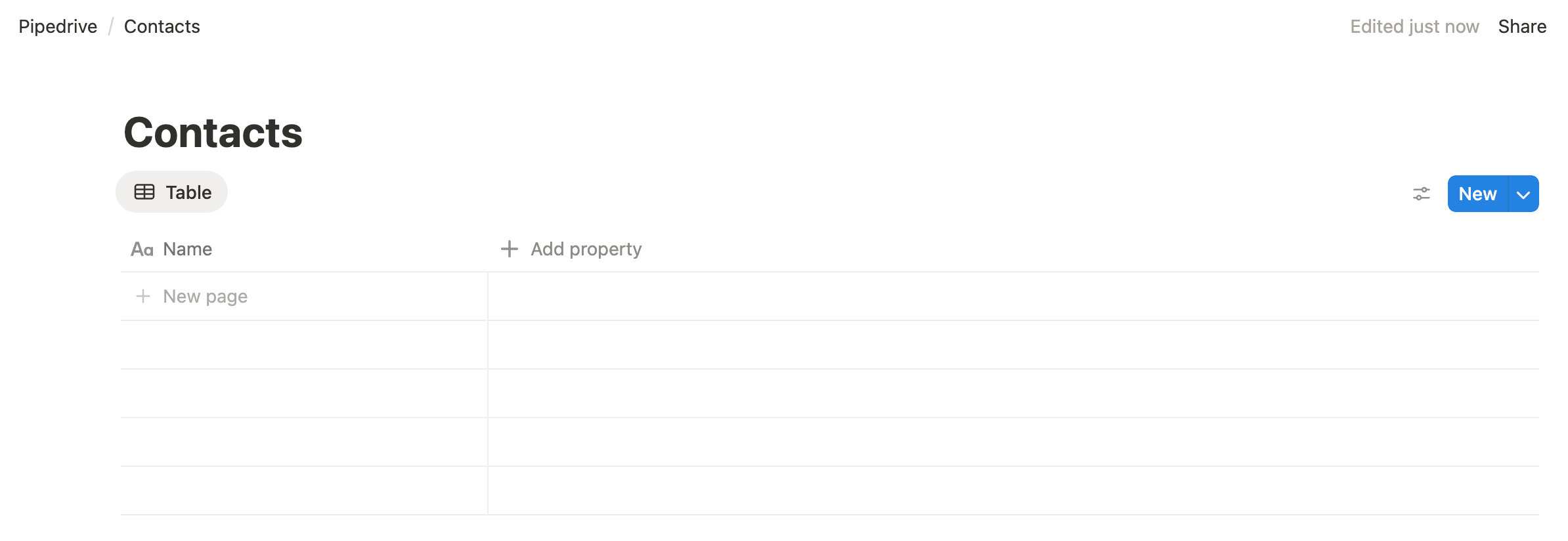 Notion Database Contacts Notion Database Contacts