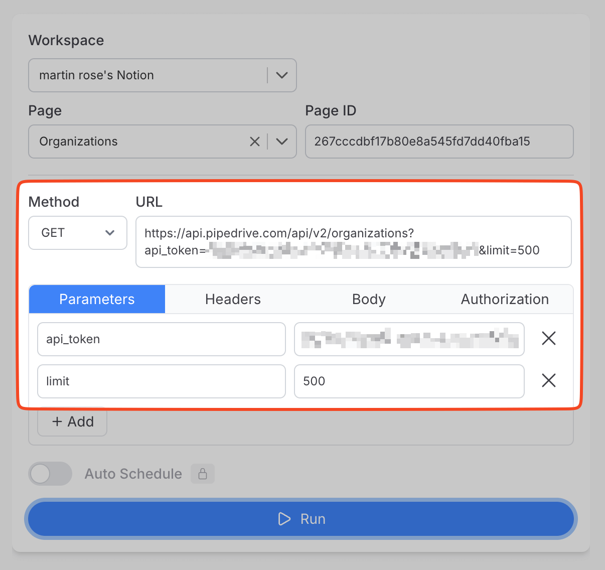 Cursor Pipedrive Paging