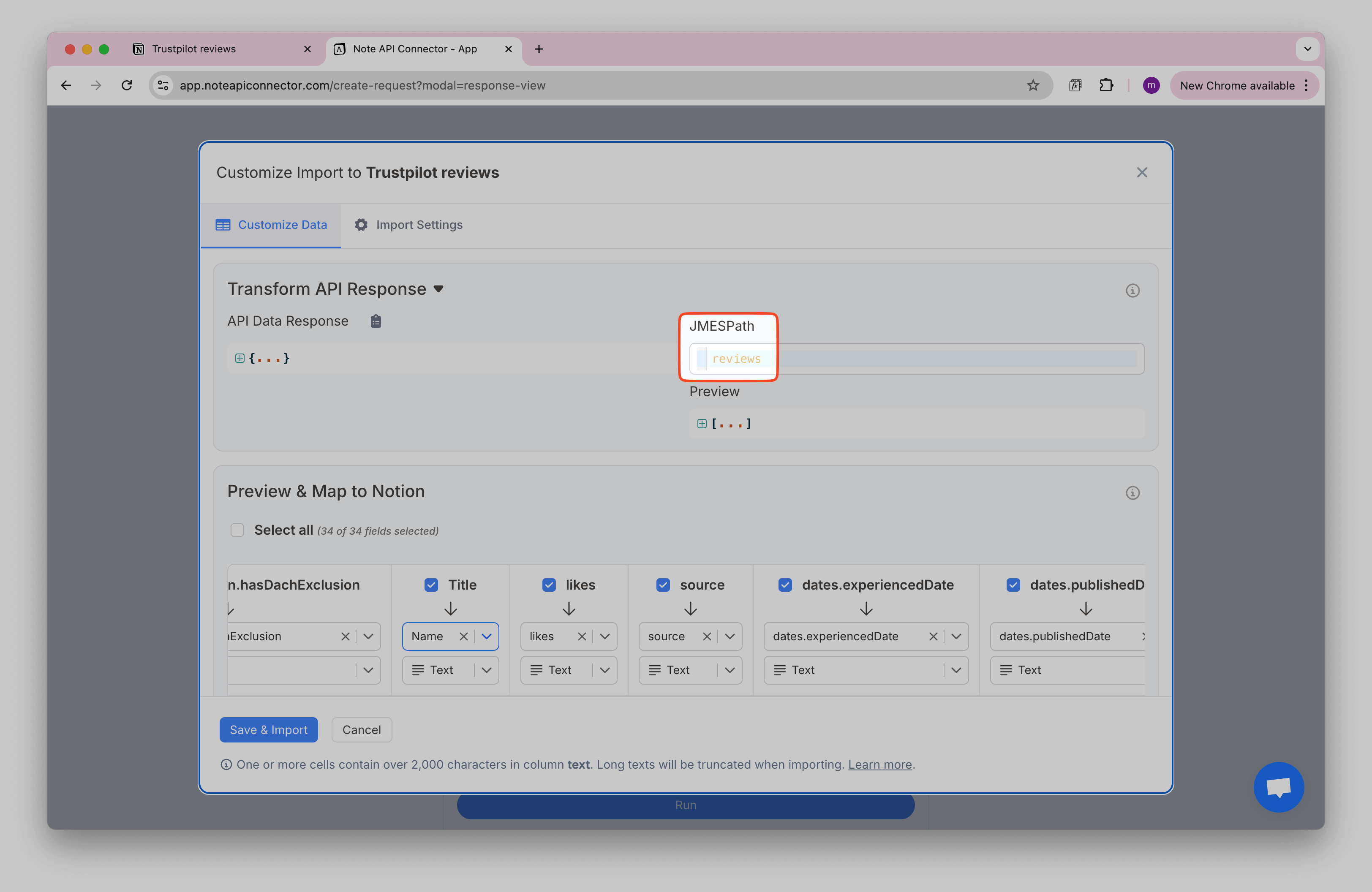 Truspilot Reviews Data
