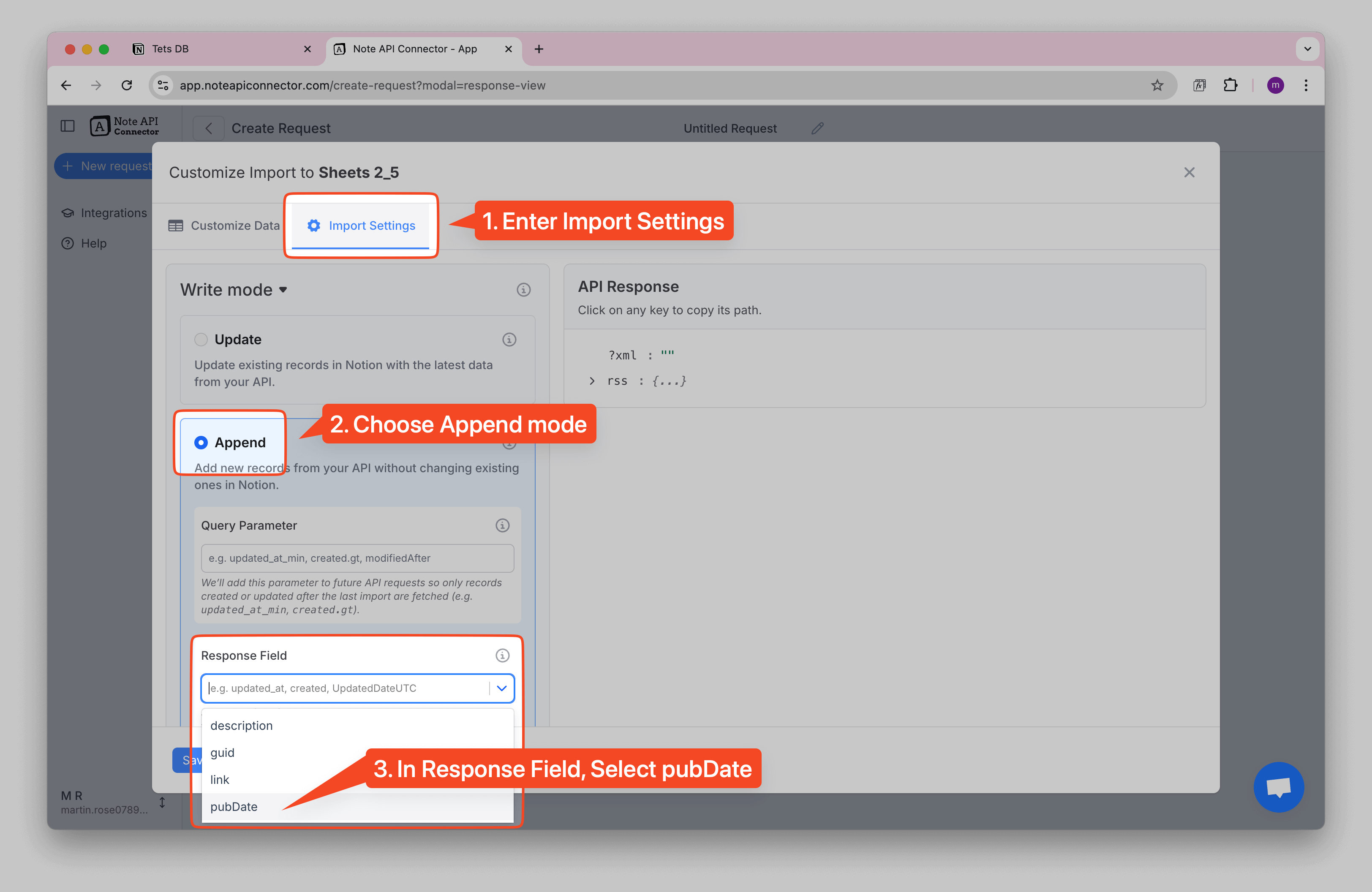 RSS Append Mode RSS Append Mode