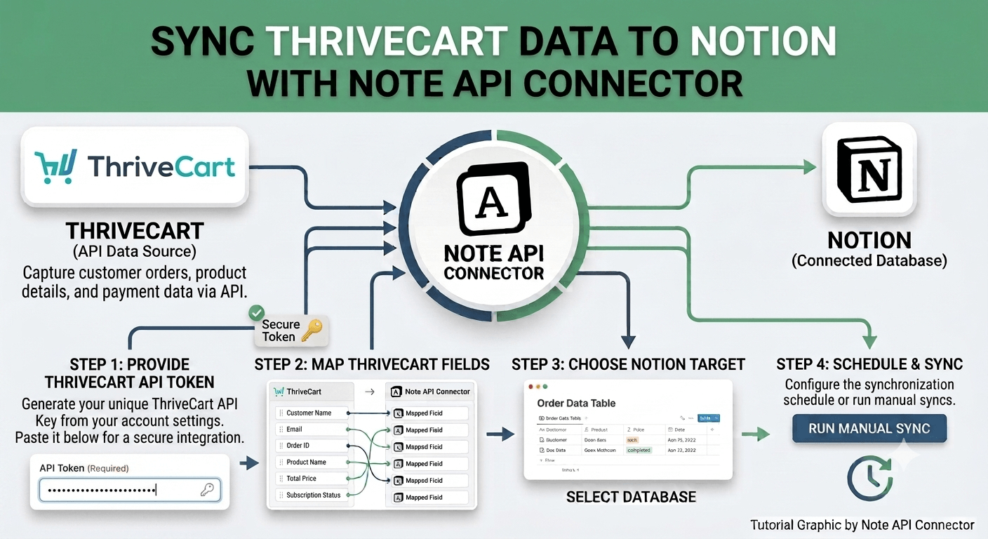 ThriveCart Notion Integration: Sync Transactions, Products, and Affiliates into Notion