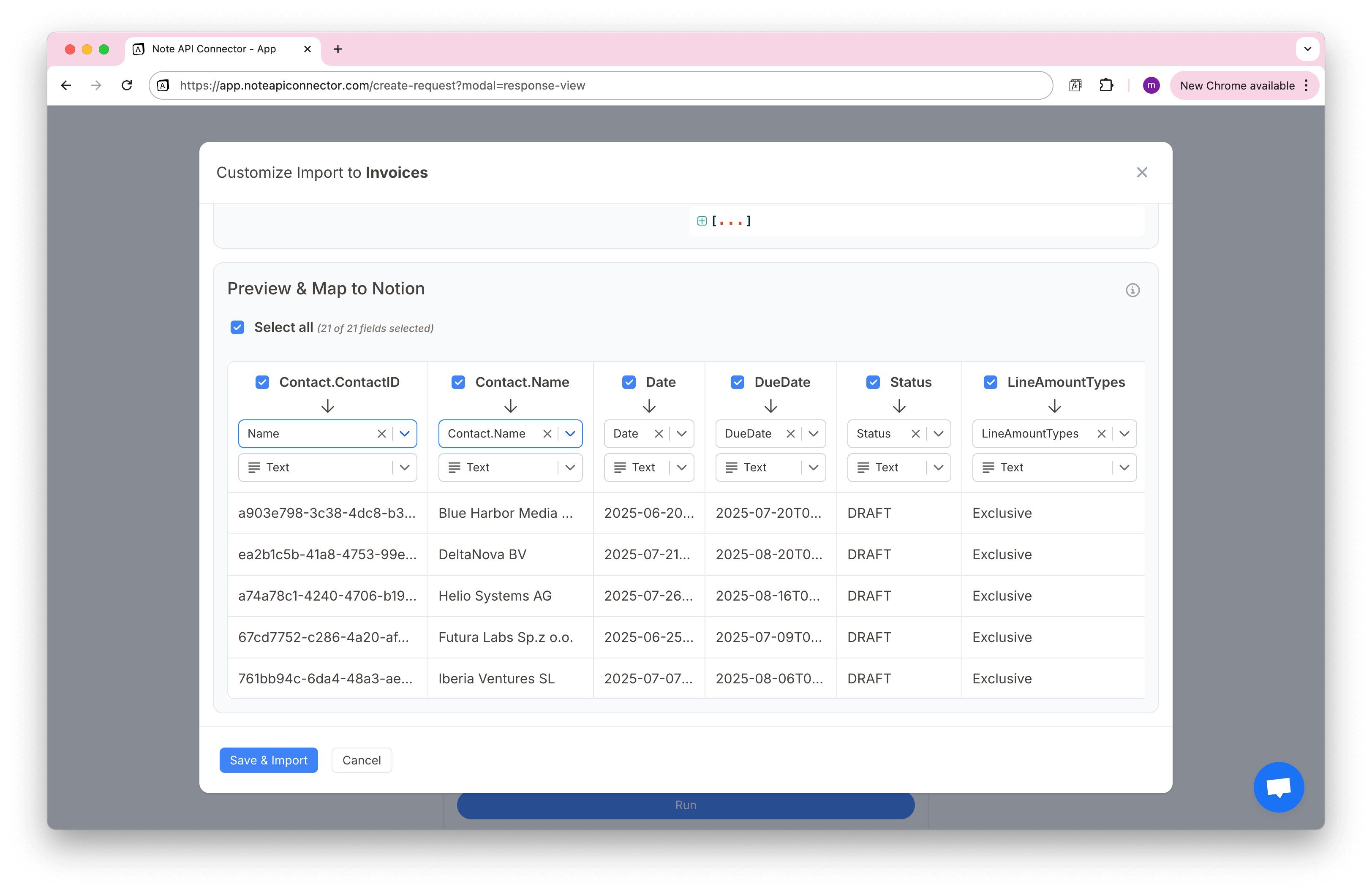 Xero Notion Data Xero Notion Data