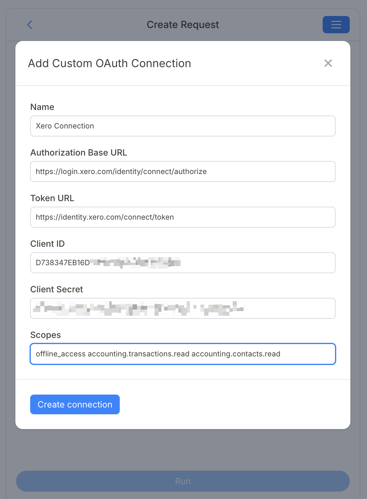Notion Xero OAuth Params Notion Xero OAuth Params