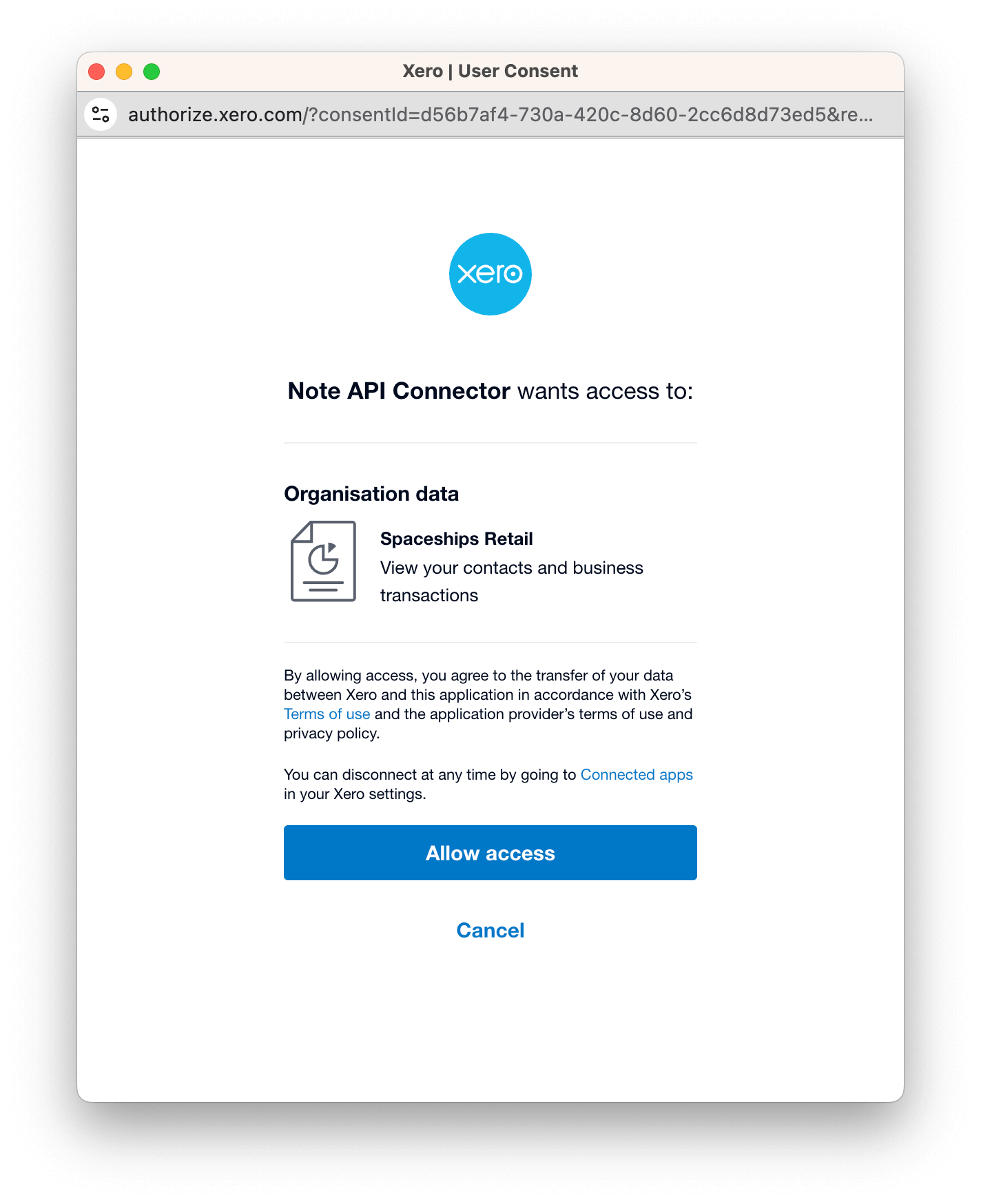 Notion Xero OAuth Login Notion Xero OAuth Login