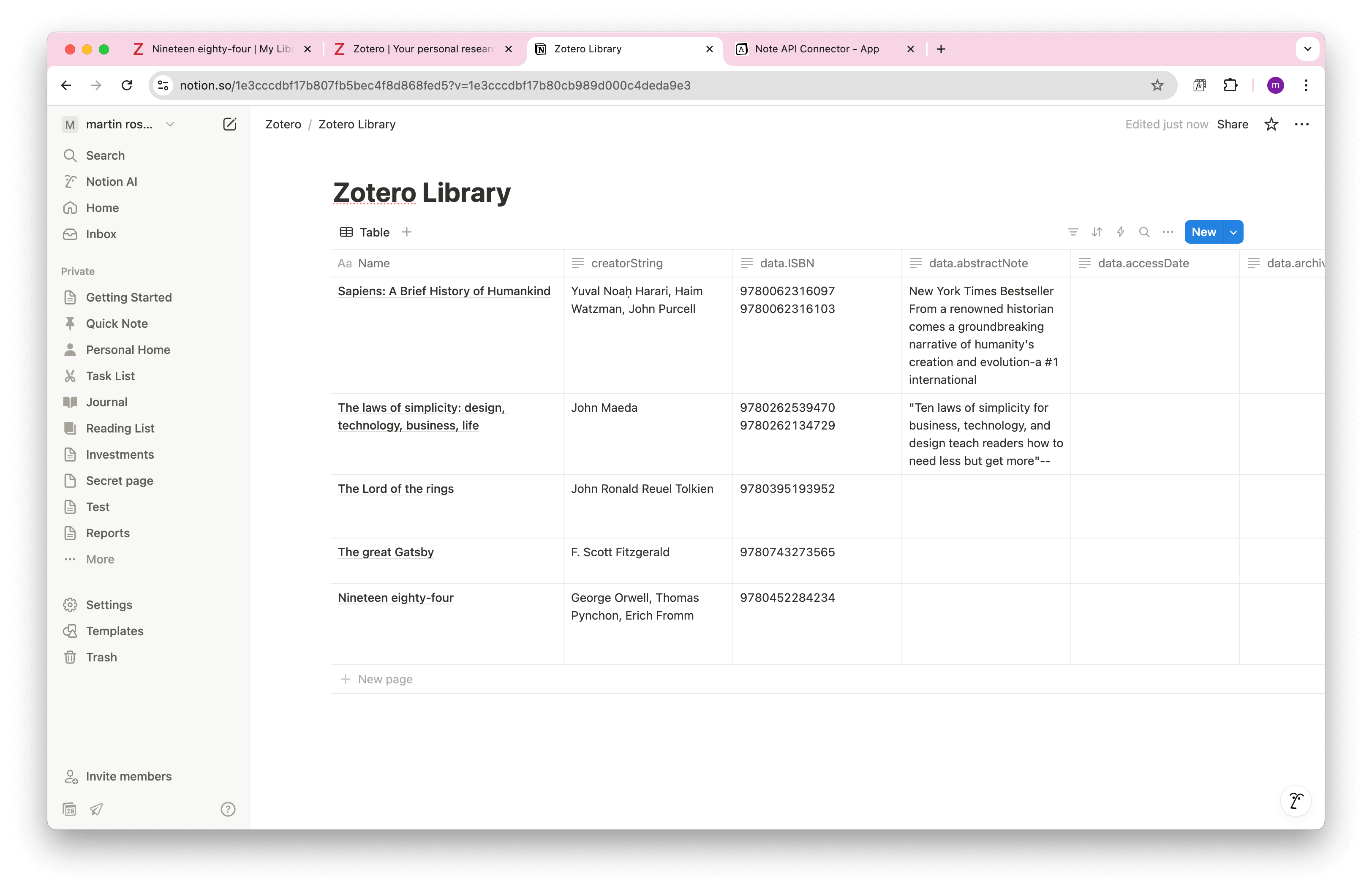 Notion Zotero Integration Notion Zotero Integration